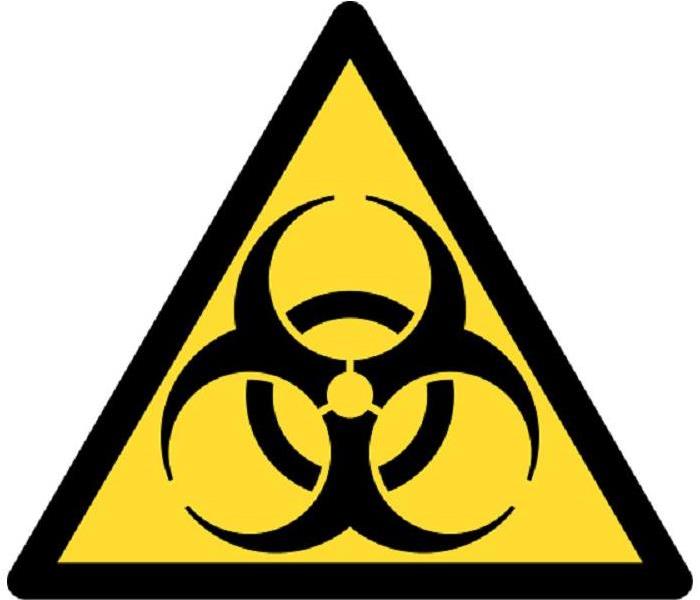 Yellow, triangle Biohazard symbol