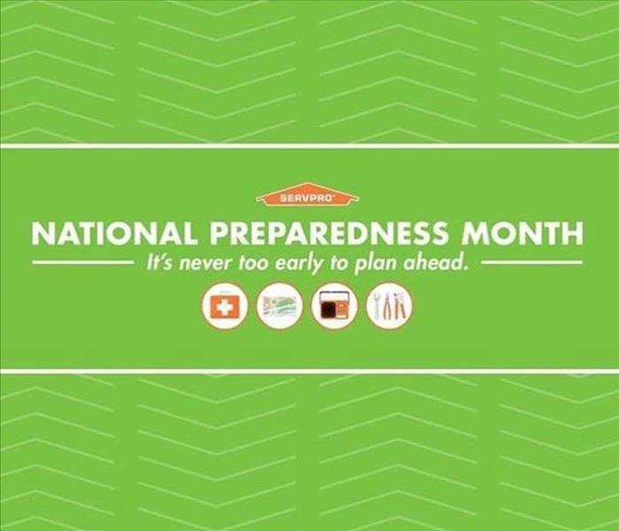 National Preparedness Month words on green background