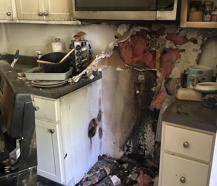 Fire Damaged Kitchen